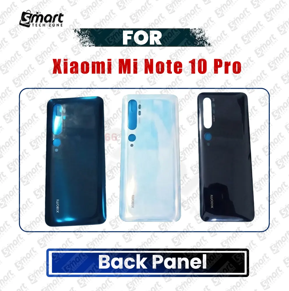 Xiaomi Mi Note 10 Pro Back Panel/Backshell/ Casing With Logo Without Camera Lens Glass-All Colors Available Replacement Parts Price in Bangladesh - Mobile.com.bd