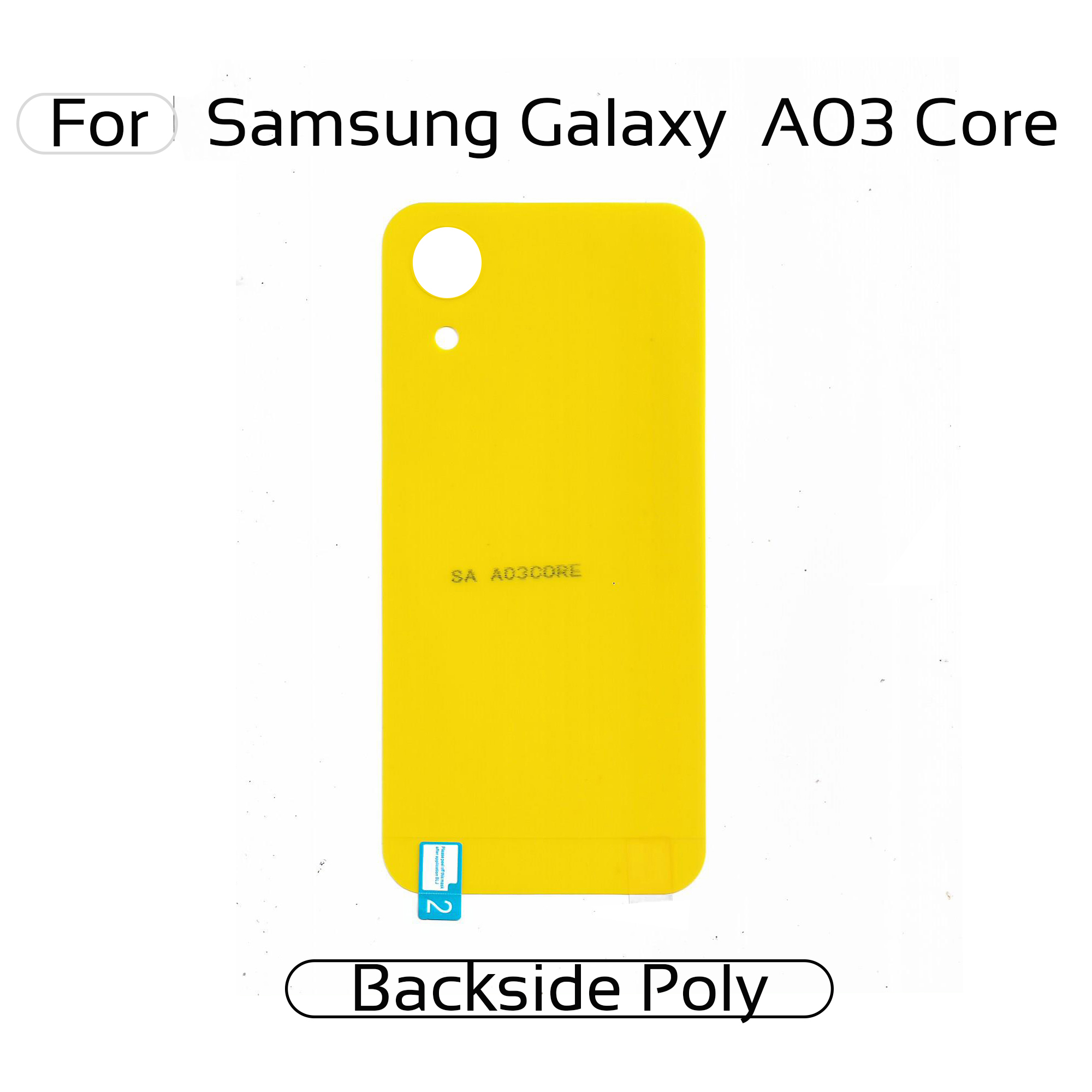 Samsung Galaxy  A03 Core Back Transparent Poly For Your Device Safe and Scratch Free Screen Protectors Price in Bangladesh - Mobile.com.bd