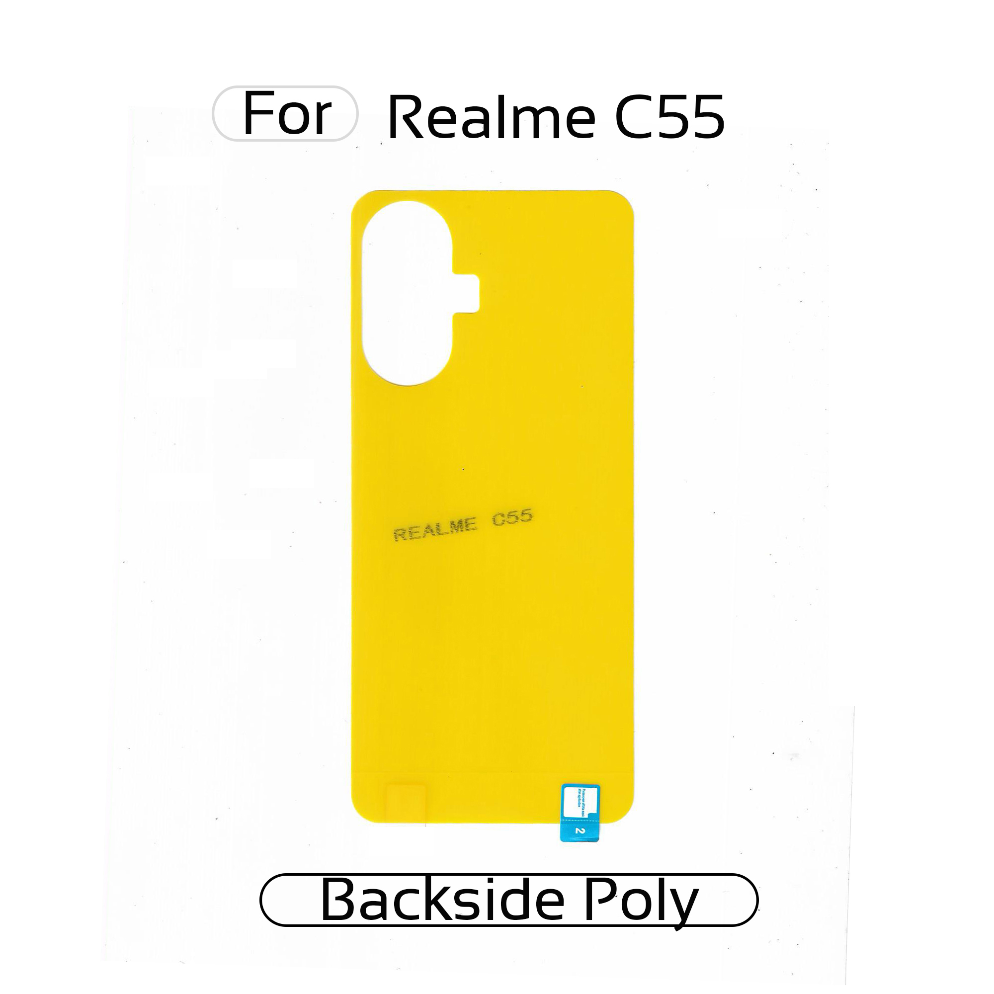 Realme C55 Back Transparent Poly For Your Device Safe and Scratch Free Screen Protectors Price in Bangladesh - Mobile.com.bd