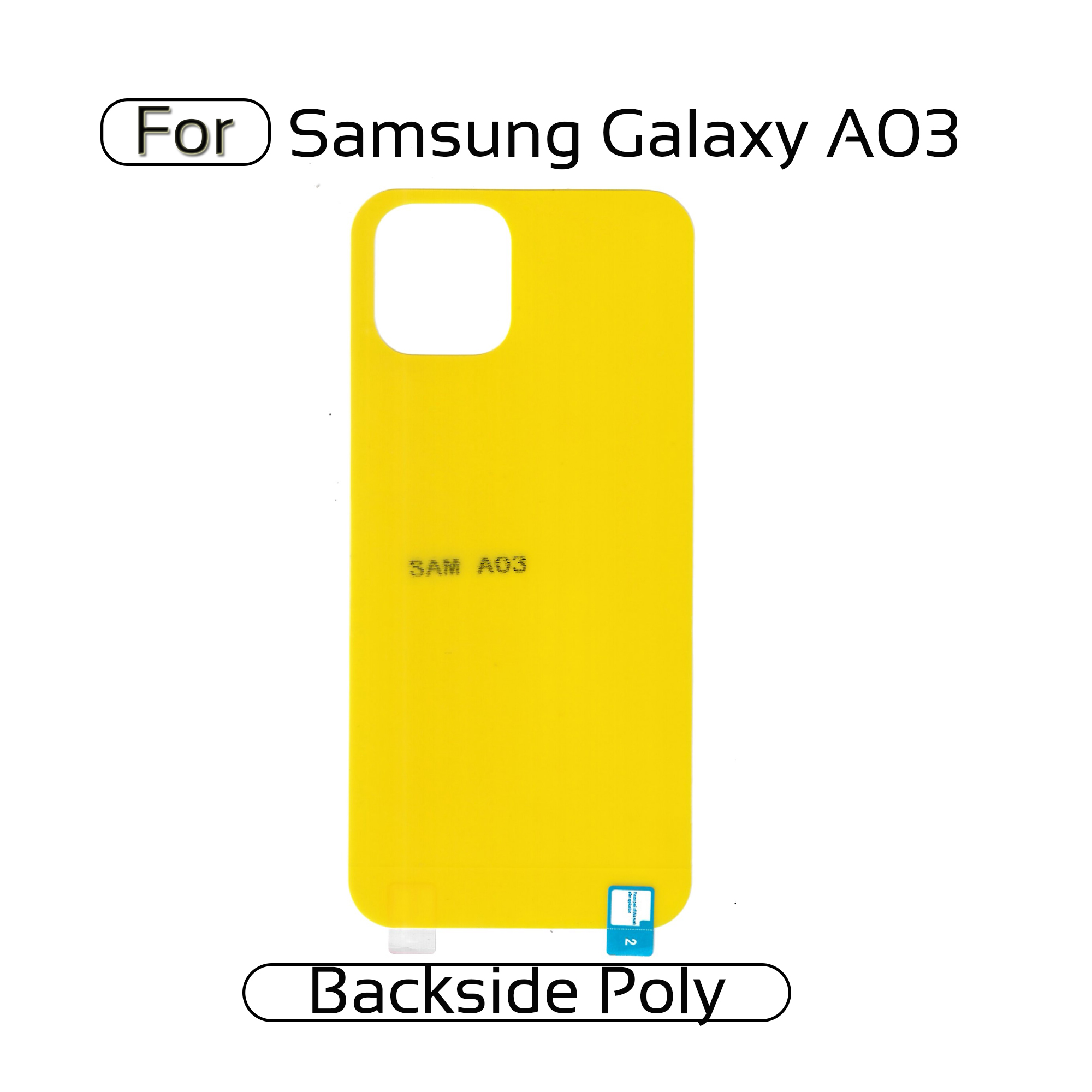 Samsung Galaxy  A03 Back Transparent Poly For Your Device Safe and Scratch Free Screen Protectors Price in Bangladesh - Mobile.com.bd