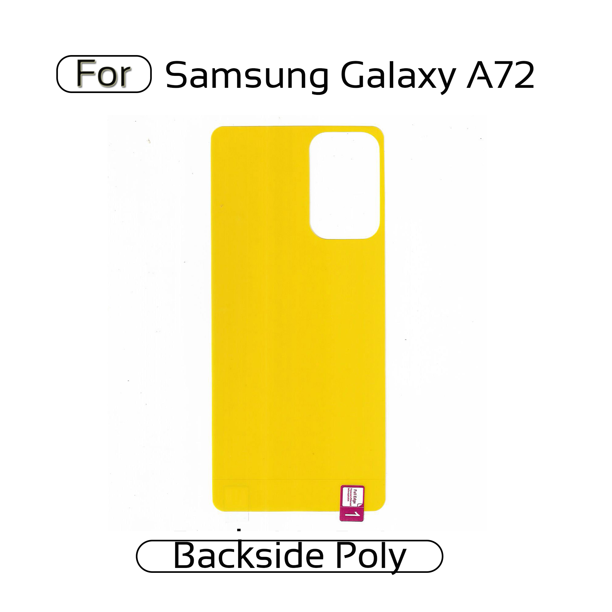 Samsung Galaxy  A72  Back Transparent Poly For Your Device Safe and Scratch Free Screen Protectors Price in Bangladesh - Mobile.com.bd