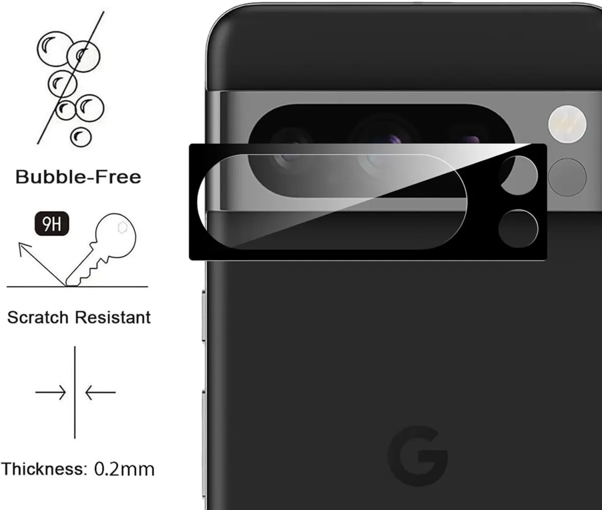 Exceptional Quality - Camera Glass Lens Cover Tempered Glass Protector for Google Pixel 8/ Google Pixel 8 Pro - Sleek Usage Screen Protectors Price in Bangladesh - Mobile.com.bd