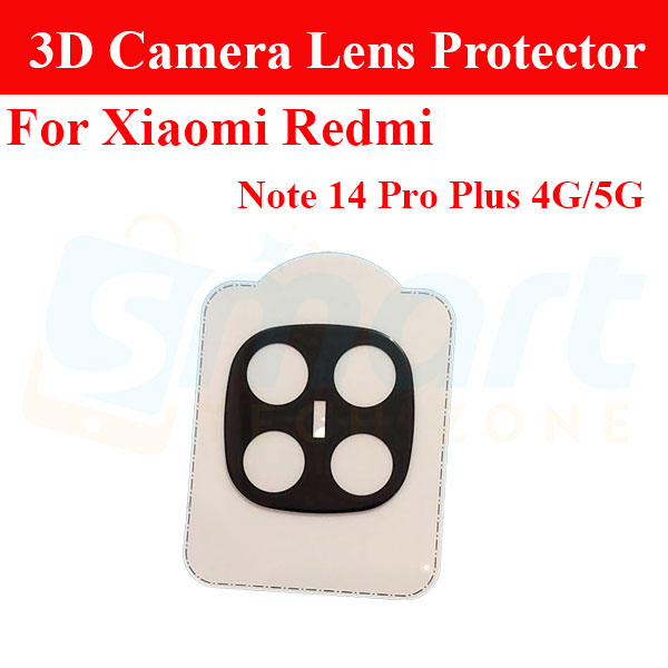 Xiaomi Redmi Note 14 Pro+ Back Camera Lens Glass Protector | 3D Full Coverage Lens Shield | Oil Resistant | Exact Fit Screen Protectors Price in Bangladesh - Mobile.com.bd