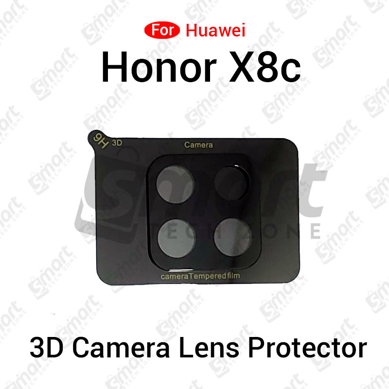 3D Back Camera Lens Glass Protector for Huawei Honor X8c | Full Camera Coverage I 3D Lens Shield I Oil Resistant Screen Protectors Price in Bangladesh - Mobile.com.bd