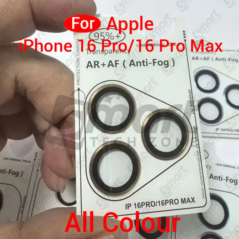 For Apple iPhone 16 Pro 16 Pro Max  All Colour Camera Protector Metal Ring Tempered Glass Camera Lens Protector Screen Protectors Price in Bangladesh - Mobile.com.bd