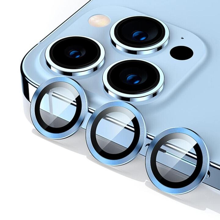 For Apple iPhone 17 Pro/17 Pro Max All Colour Camera Protector Metal Ring Tempered Glass Camera Lens Protector Screen Protectors Price in Bangladesh - Mobile.com.bd