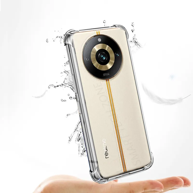 Shockproof Back Cover Case for Realme 11 Pro / 11 Pro Plus 5G | Raised Bump for Camera & Screen Protection | Ultra Clear Soft Silicone Back Cover for Realme 11 Pro/Pro Plus (Transparent)