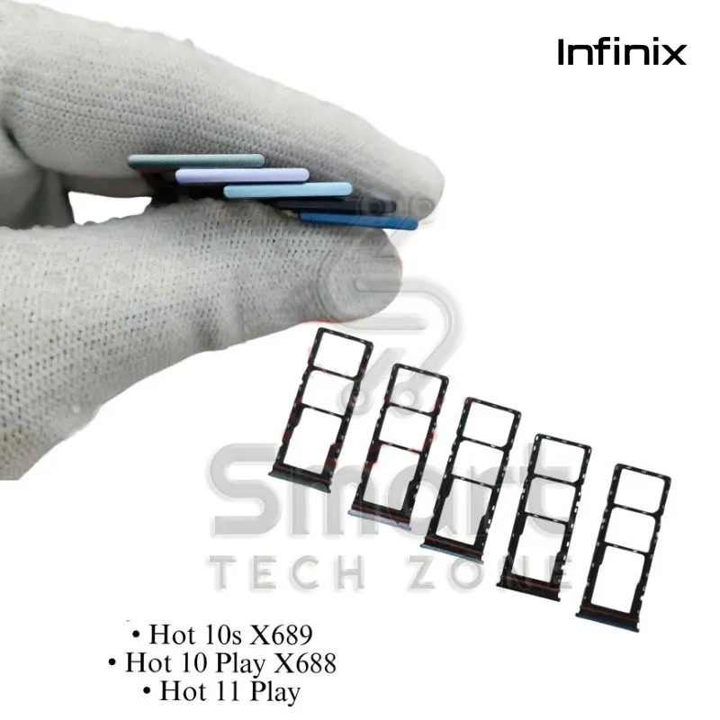 For Infinix Hot 9 Play X680/ Hot 10s X689/ Hot 10 Play X688 Sim Tray and SD Card Slot with Sim Ejector Sim Tools Price in Bangladesh - Mobile.com.bd