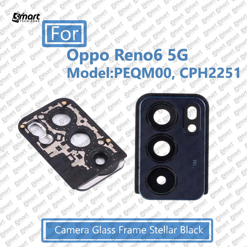 For Oppo Reno6 5G ( PEQM00, CPH2251) Main Camera  Glass Lens Frame Replacement Part (Not Tempered Camera Glass Protector) - Price in Bangladesh