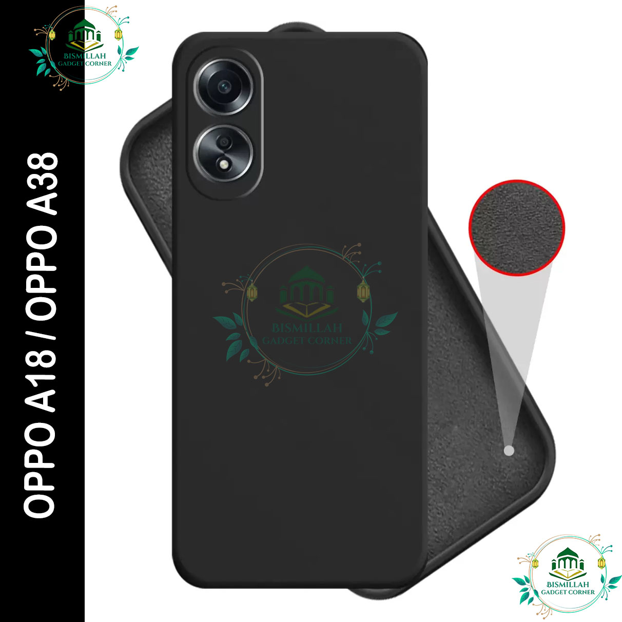 Premium Liquid Silicone Phone case for OPPO A18 / OPPO A38 Liquid Silicon Mobile Back Case Soft Silicone Phone Cover - Price in Bangladesh