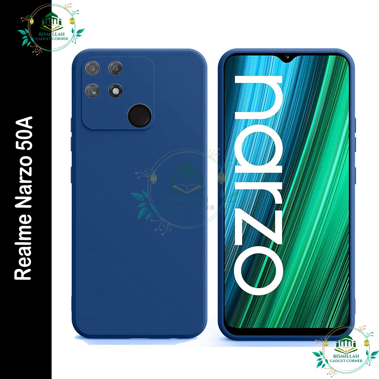 Premium Liquid Silicone Phone case for Realme Narzo 50A Liquid Silicon Mobile Back Case Soft Silicone Phone Cover Silicone Phone Cases Price in Bangladesh - Mobile.com.bd