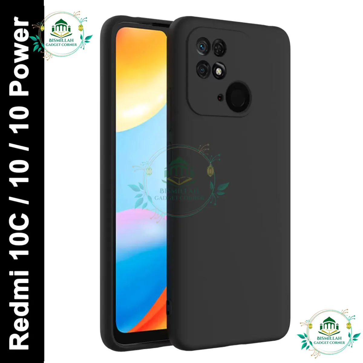 Premium Liquid Silicone Phone case for Xiaomi Redmi 10C, Xiaomi Redmi 10 Power Liquid Silicon Mobile Back Case Soft Silicone Phone Cover - মোবাইল ফোন - Phoneo