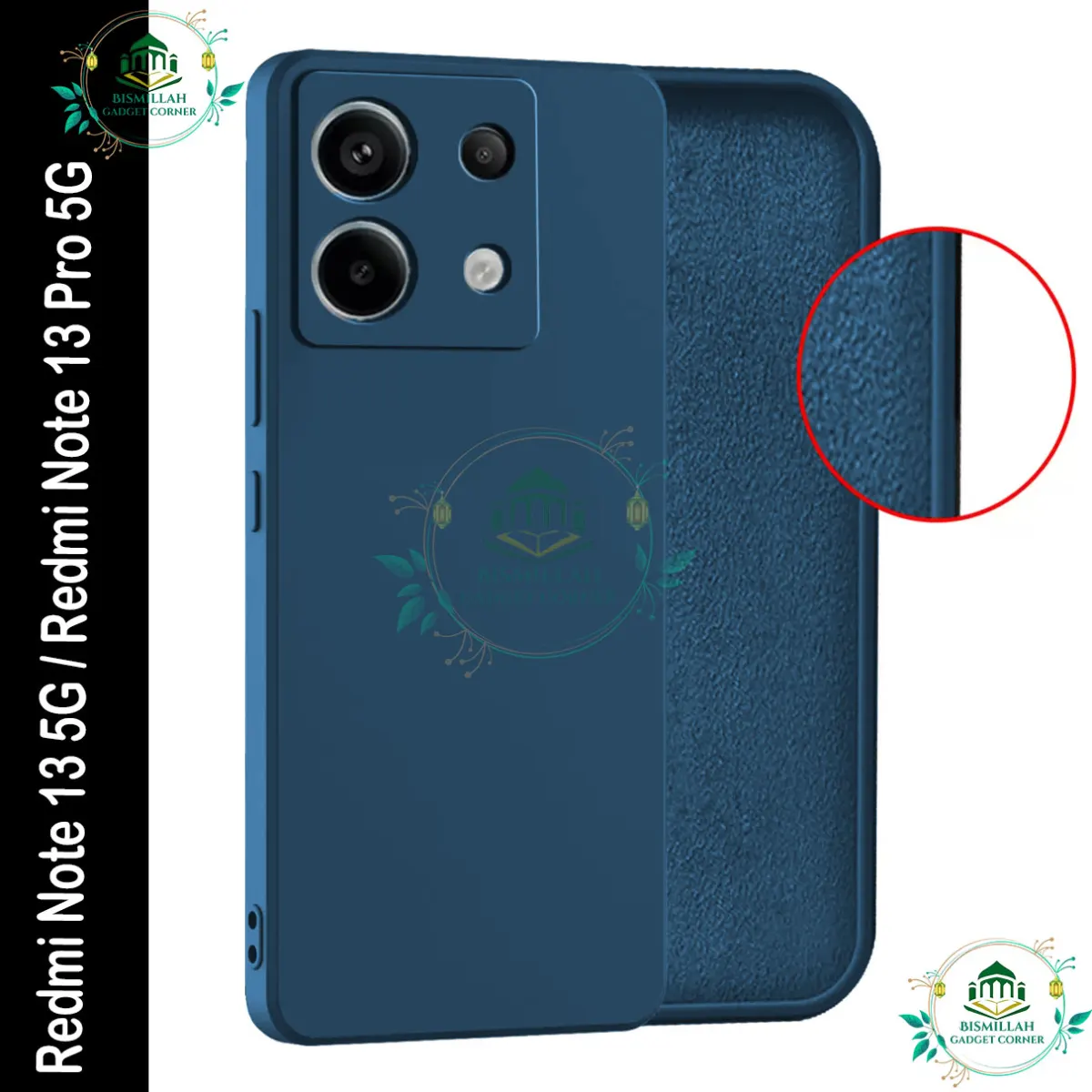 Premium Liquid Silicone Phone case for Xiaomi Redmi Note 13 Pro 5G / Xiaomi Redmi Note 13 5G Liquid Silicon Mobile Back Case Soft Silicone Phone Cover - মোবাইল ফোন - Phoneo