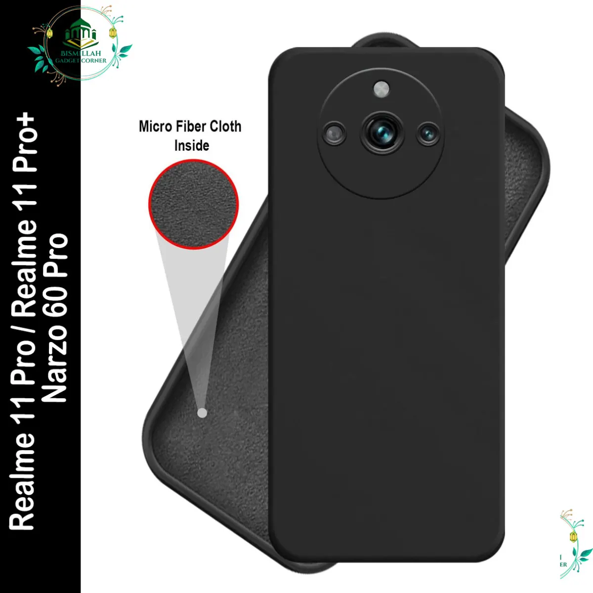 Premium Liquid Silicone Phone case for Realme 11 Pro / Realme 11 Pro+ / Narzo 60 Pro Liquid Silicon Mobile Back Case Soft Silicone Phone Cover