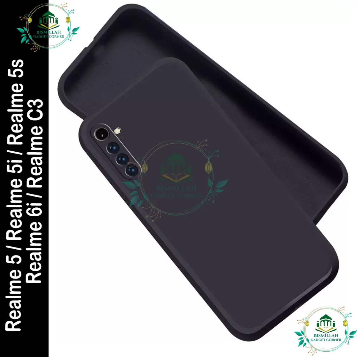 Original Premium Liquid Silicone Phone case for Realme 5 / Realme 5i / Realme 5s / Realme 6i / Realme C3 Liquid Silicon Mobile Back Case Soft Silicone Phone Cover