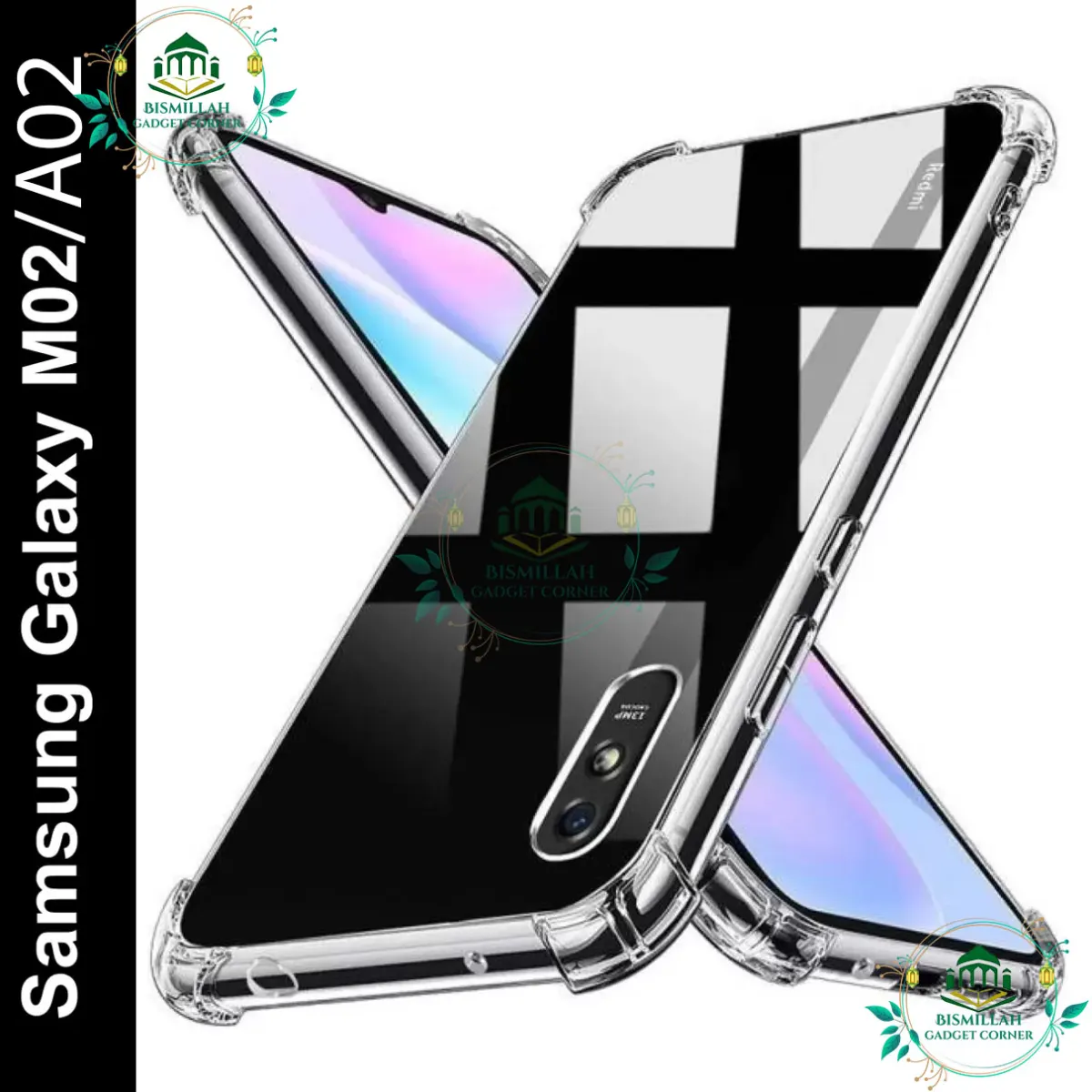 Transparent back cover For Samsung Galaxy A02 / Samsung Galaxy M02 5G Luxury transparent Protect Back Cover Soft Case