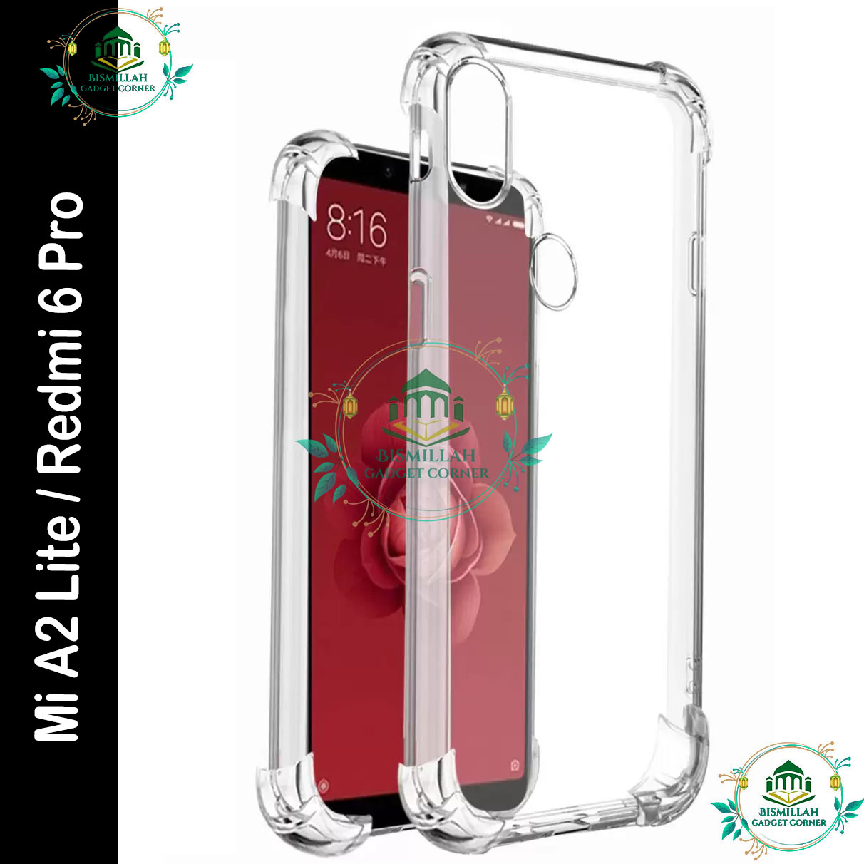 Original Transparent back cover For Xiaomi Mi A2 Lite / Redmi 6 Pro Luxury transparent Protect Back Cover Soft Case Silicone Phone Cases Price in Bangladesh - Mobile.com.bd