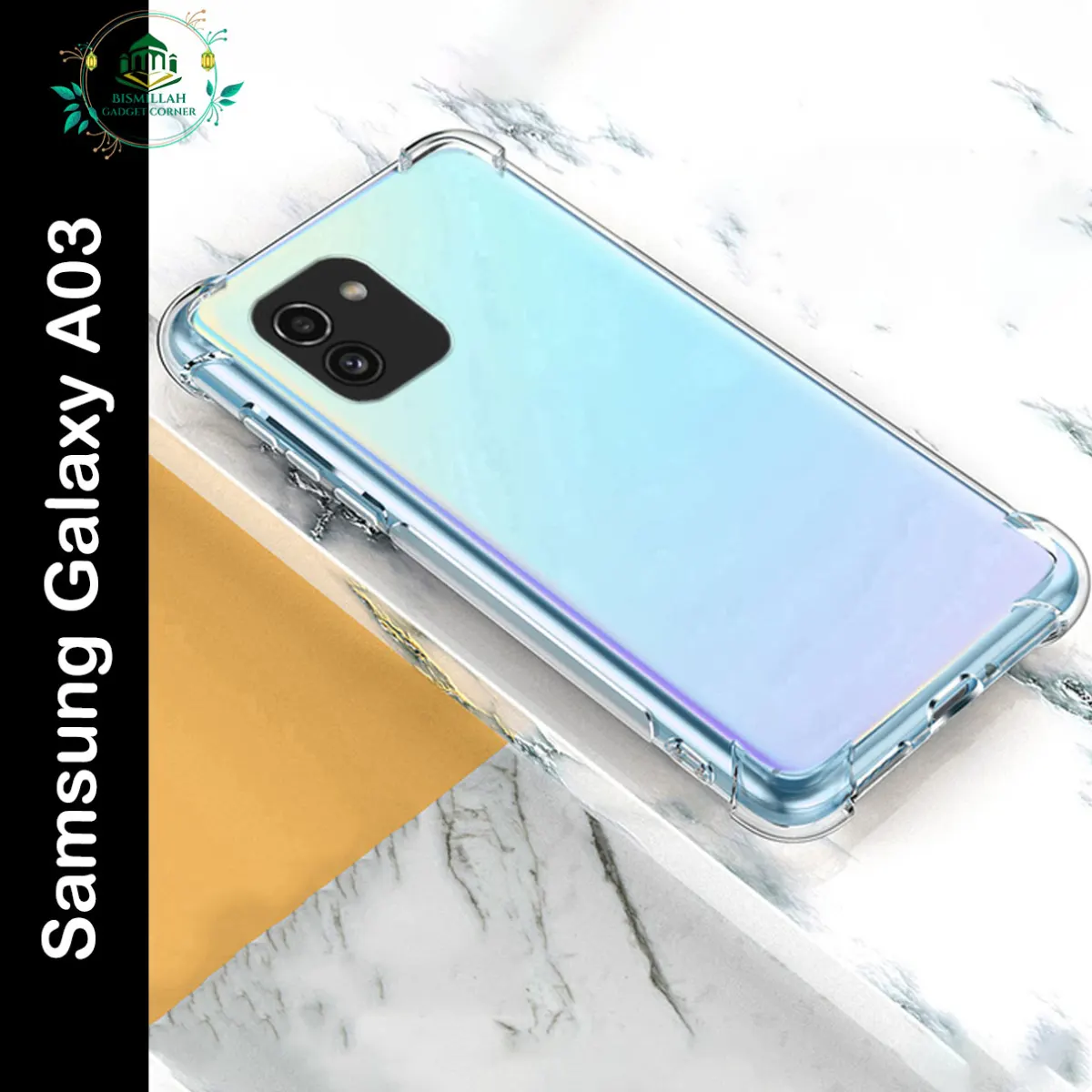 Transparent back cover For Samsung Galaxy A03 Luxury transparent Protect Back Cover Soft Case