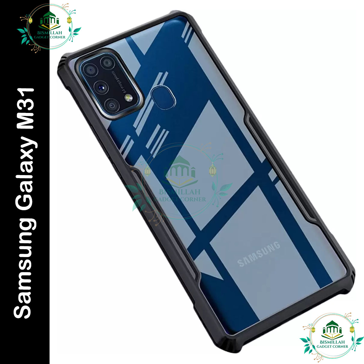 Xundd Back Cover for Samsung Galaxy M31 Transparent Hybrid Hard PC Back Bumper Silicone Phone Cases Price in Bangladesh - Mobile.com.bd