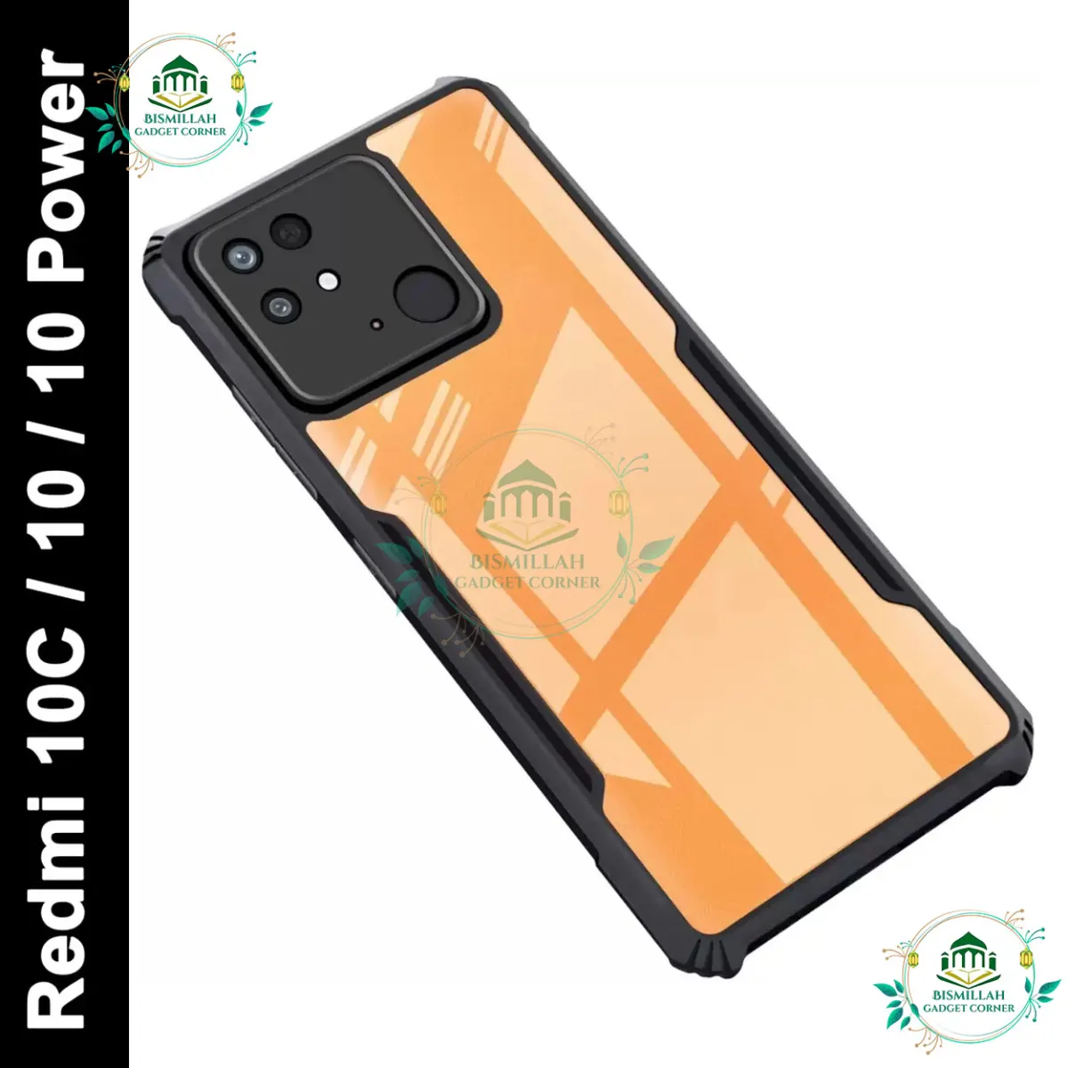 Original Xundd Back Cover for Xiaomi Redmi 10C,  Xiaomi Redmi 10 Power Transparent Hybrid Hard PC Back Bumper