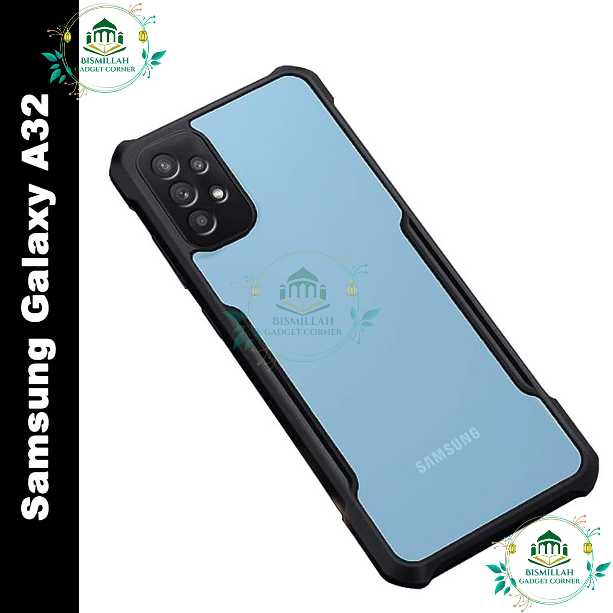 Xundd Back Cover for samsung galaxy A32 Transparent Hybrid Hard PC Back Bumper Silicone Phone Cases Price in Bangladesh - Mobile.com.bd