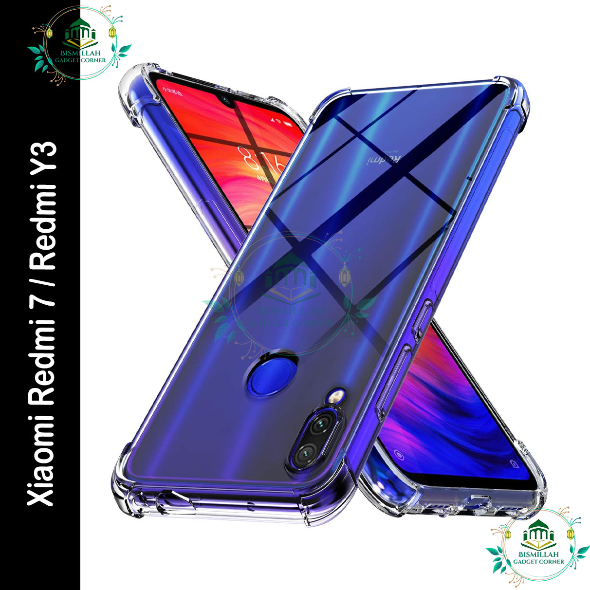 Original Transparent back cover For Xiaomi Redmi 7 / Redmi Y3 Luxury transparent Protect Back Cover Soft Case Silicone Phone Cases Price in Bangladesh - Mobile.com.bd