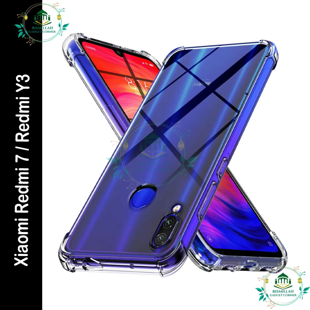 Original Transparent back cover For Xiaomi Redmi 7 / Redmi Y3 Luxury transparent Protect Back Cover Soft Case