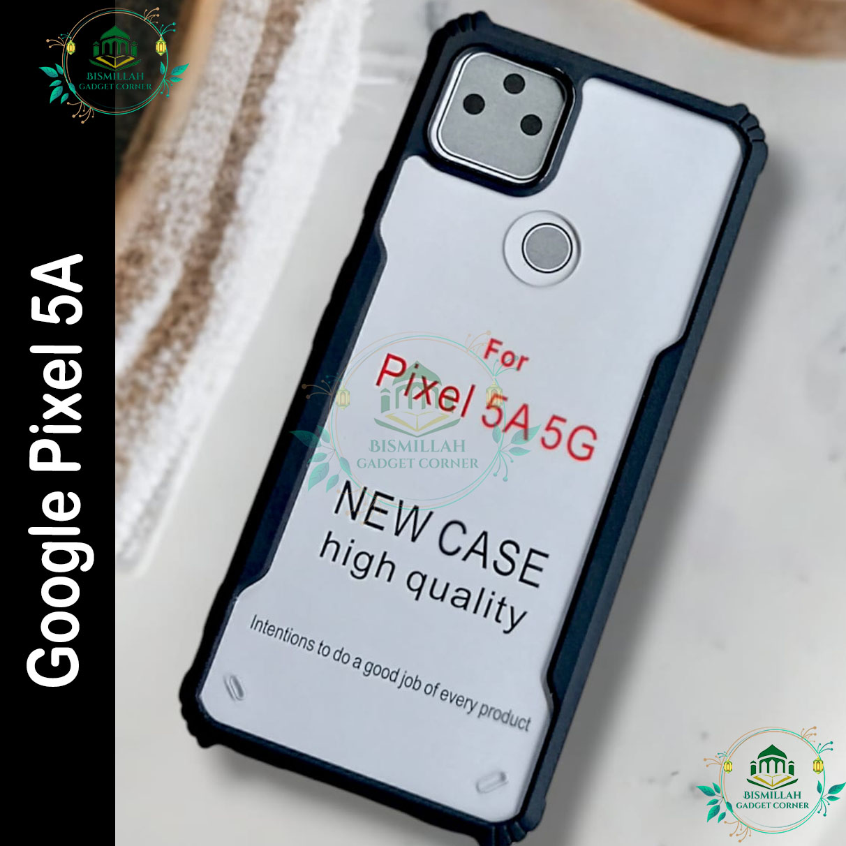 Xundd Back Cover for Google Pixel 5A 5G Transparent Hybrid Hard PC Back Bumper Silicone Phone Cases Price in Bangladesh - Mobile.com.bd