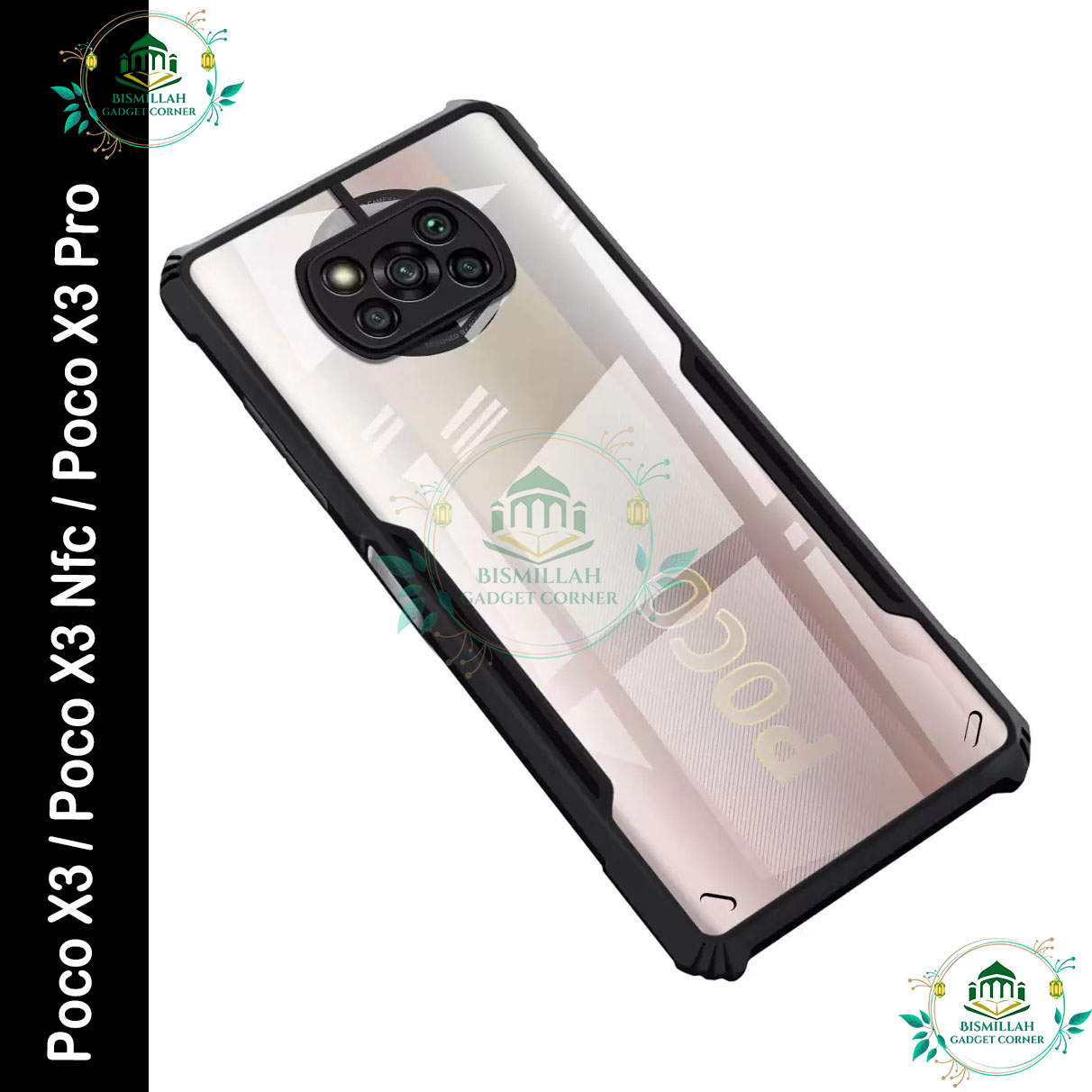 Original Xundd Back Cover for xiaomi Poco X3 / Poco X3 Nfc / Poco X3 Pro Transparent Hybrid Hard PC Back Bumper Silicone Phone Cases Price in Bangladesh - Mobile.com.bd