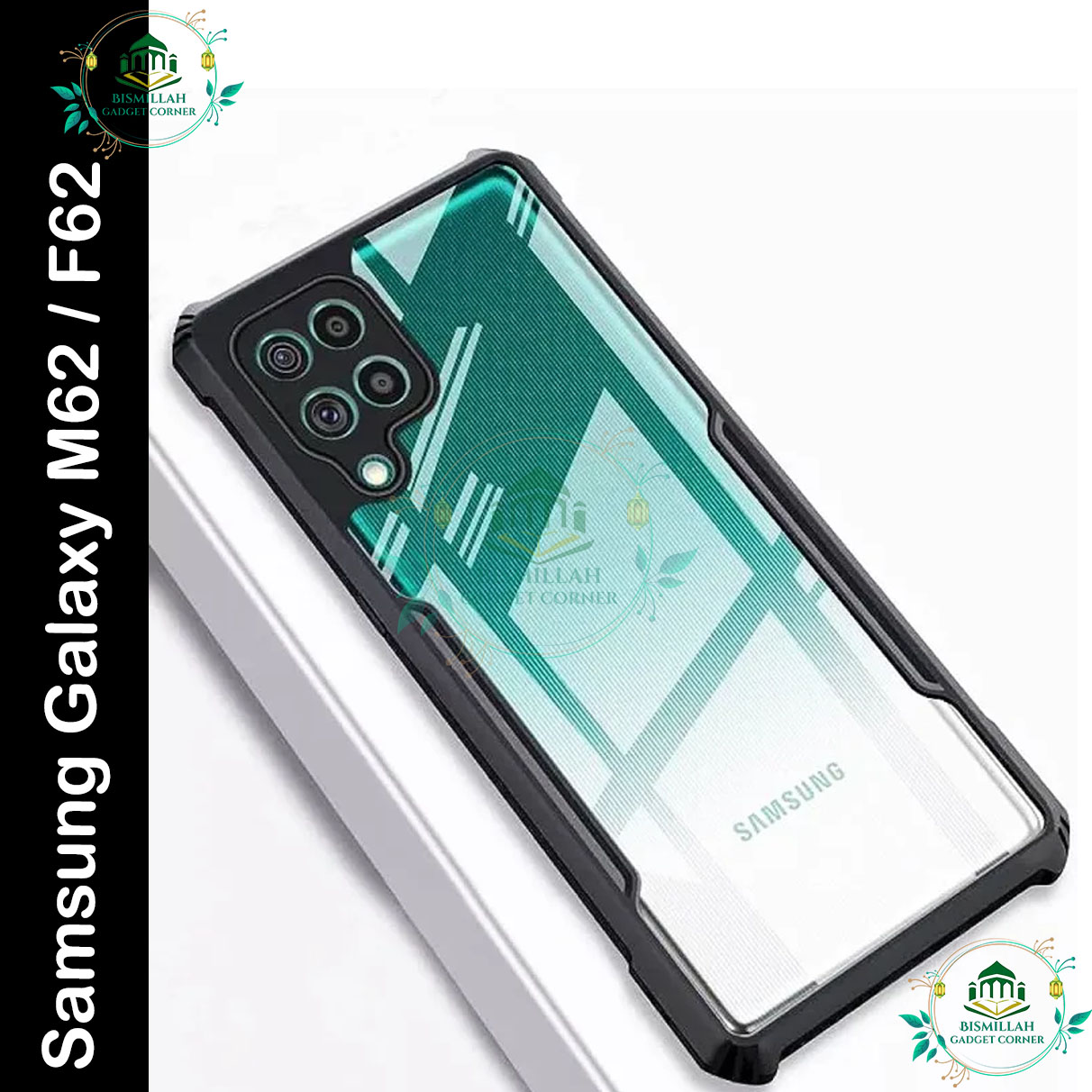 Xundd Back Cover for Samsung Galaxy M62 / Samsung Galaxy F62 Transparent Hybrid Hard PC Back Bumper Silicone Phone Cases Price in Bangladesh - Mobile.com.bd
