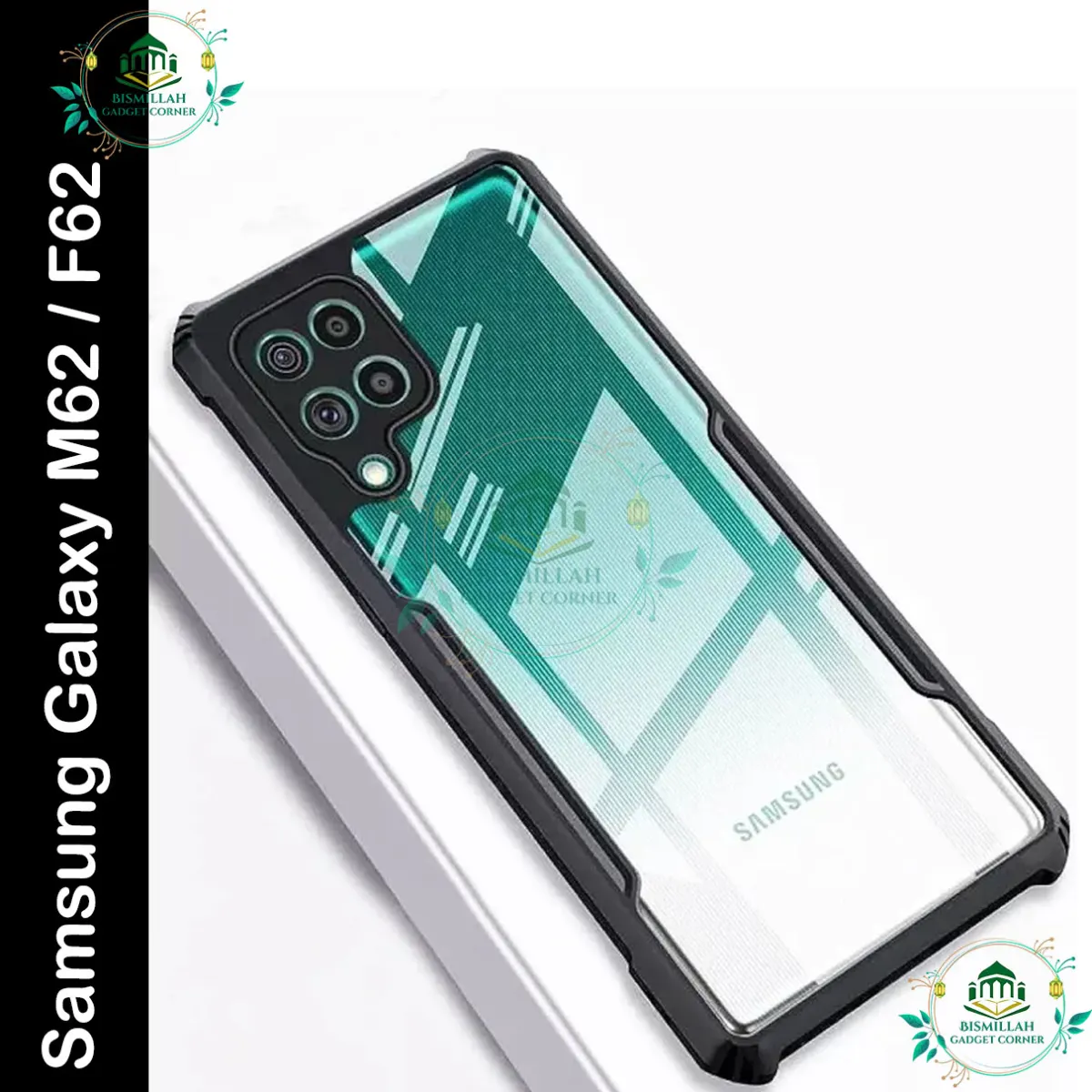 Xundd Back Cover for Samsung Galaxy M62 / Samsung Galaxy F62 Transparent Hybrid Hard PC Back Bumper