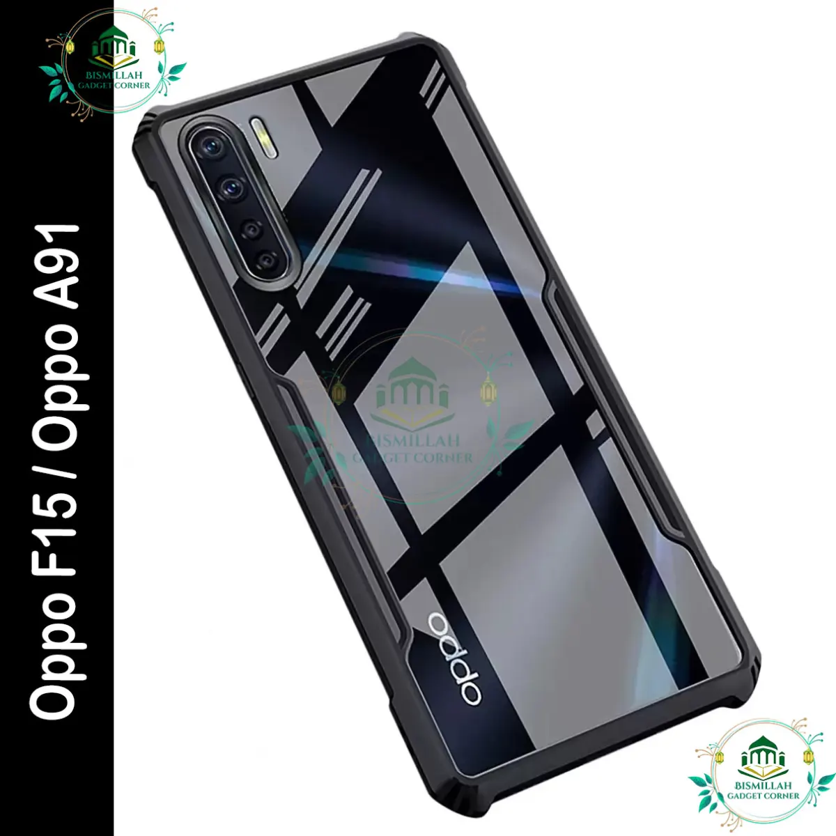 Xundd Back Cover for Oppo F15 / Oppo A91 Transparent Hybrid Hard PC Back Bumper