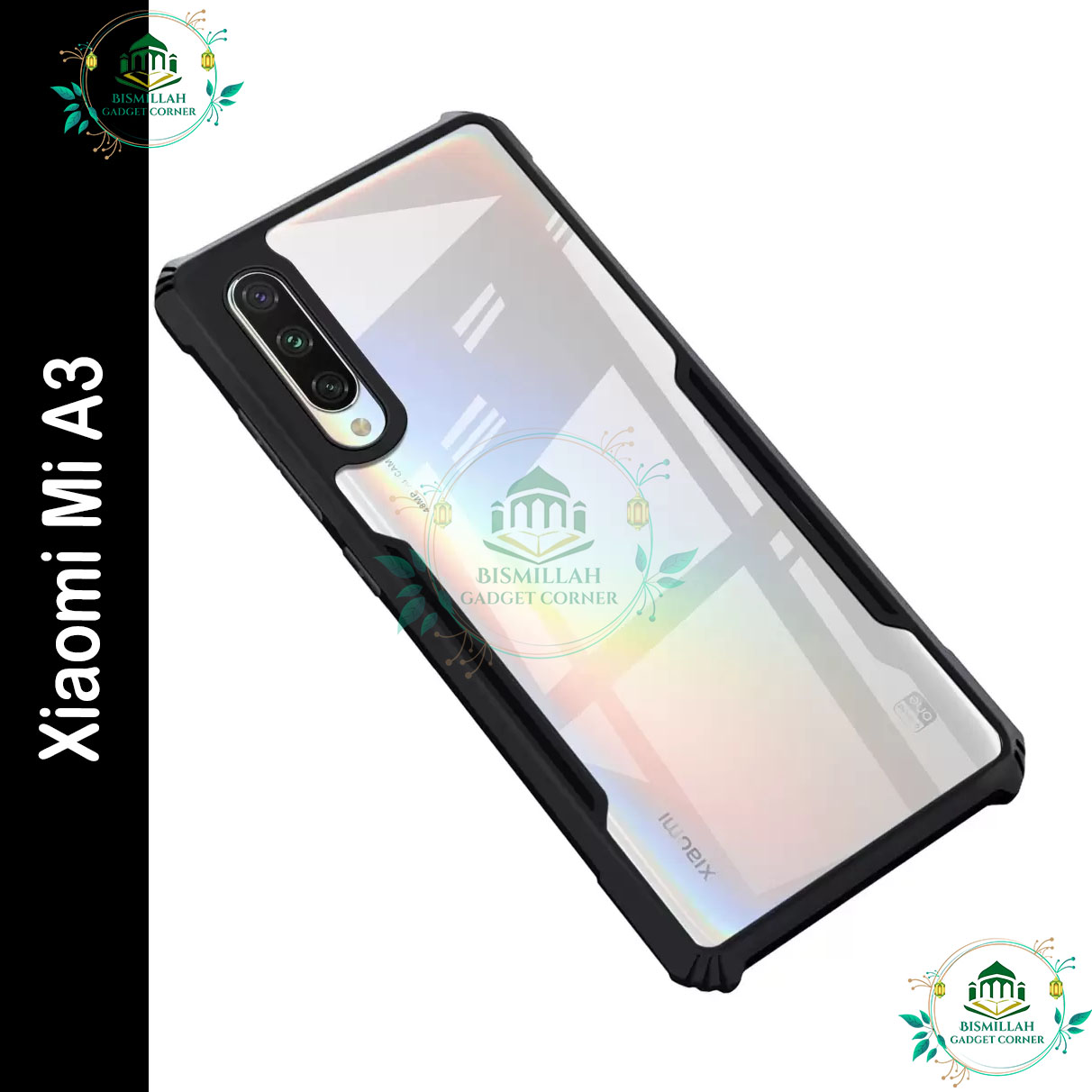 Original Xundd Back Cover for Xiaomi MI A3 Transparent Hybrid Hard PC Back Bumper Silicone Phone Cases Price in Bangladesh - Mobile.com.bd