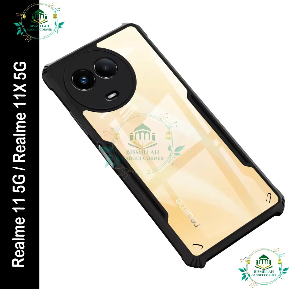 Xundd Back Cover for Realme 11 5G / Realme 11X 5G Transparent Hybrid Hard PC Back Bumper