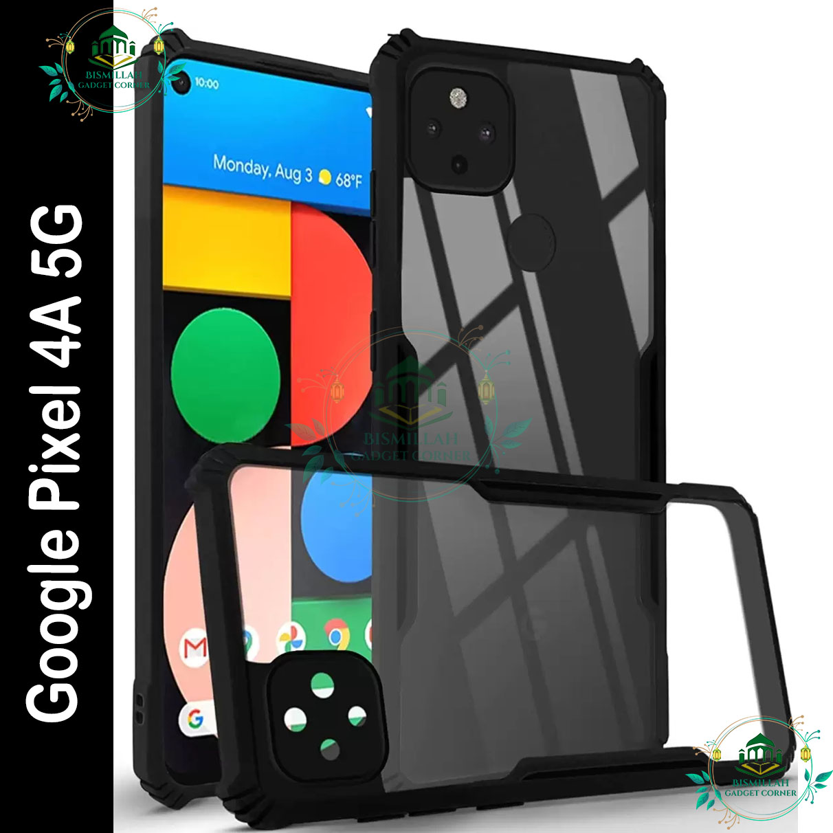 Xundd Back Cover for Google Pixel 4A 5G Transparent Hybrid Hard PC Back Bumper Silicone Phone Cases Price in Bangladesh - Mobile.com.bd