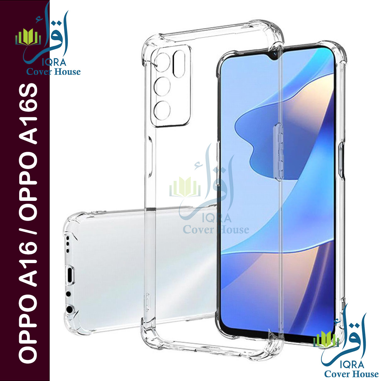 Transparent back cover For OPPO A16 / OPPO A16S Luxury transparent Protect Back Cover Soft Case Silicone Phone Cases Price in Bangladesh - Mobile.com.bd