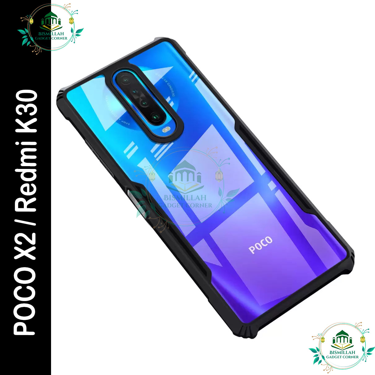 Original Xundd Back Cover for Xiaomi Poco X2 / Xiaomi Redmi K30 Transparent Hybrid Hard PC Back Bumper Silicone Phone Cases Price in Bangladesh - Mobile.com.bd