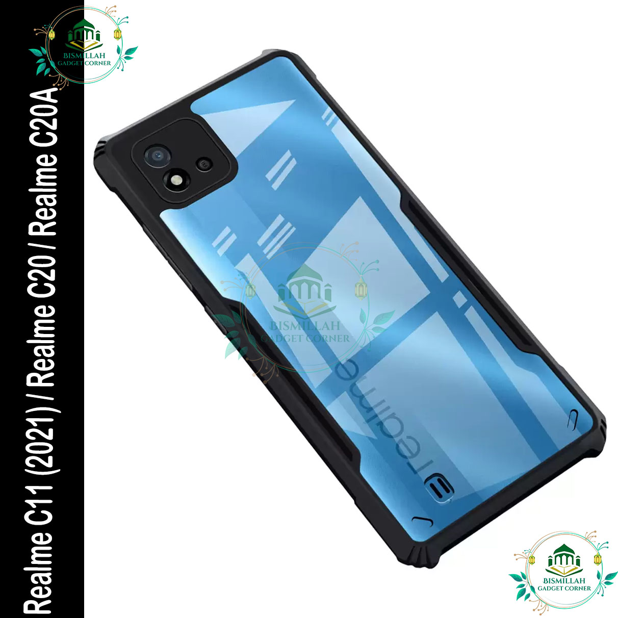 Xundd Back Cover for Realme C11 (2021) / Realme C20 / Realme C20A Transparent Hybrid Hard PC Back Bumper Silicone Phone Cases Price in Bangladesh - Mobile.com.bd