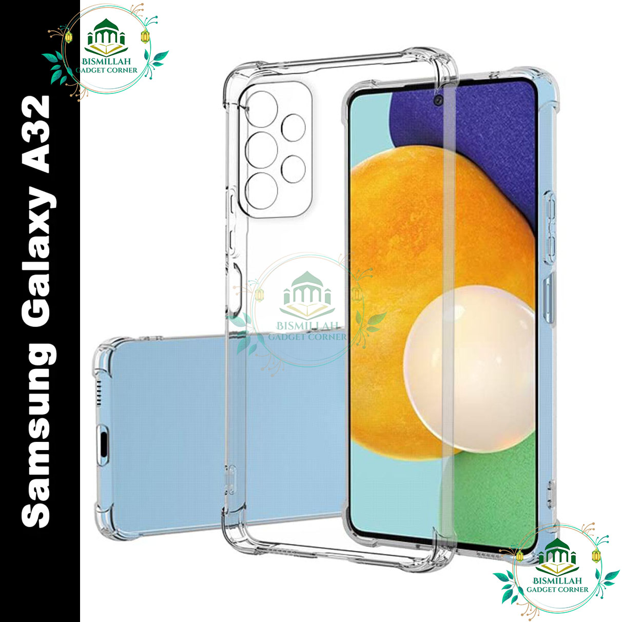 Transparent back cover For samsung galaxy a32 Luxury transparent Protect Back Cover Soft Case Silicone Phone Cases Price in Bangladesh - Mobile.com.bd