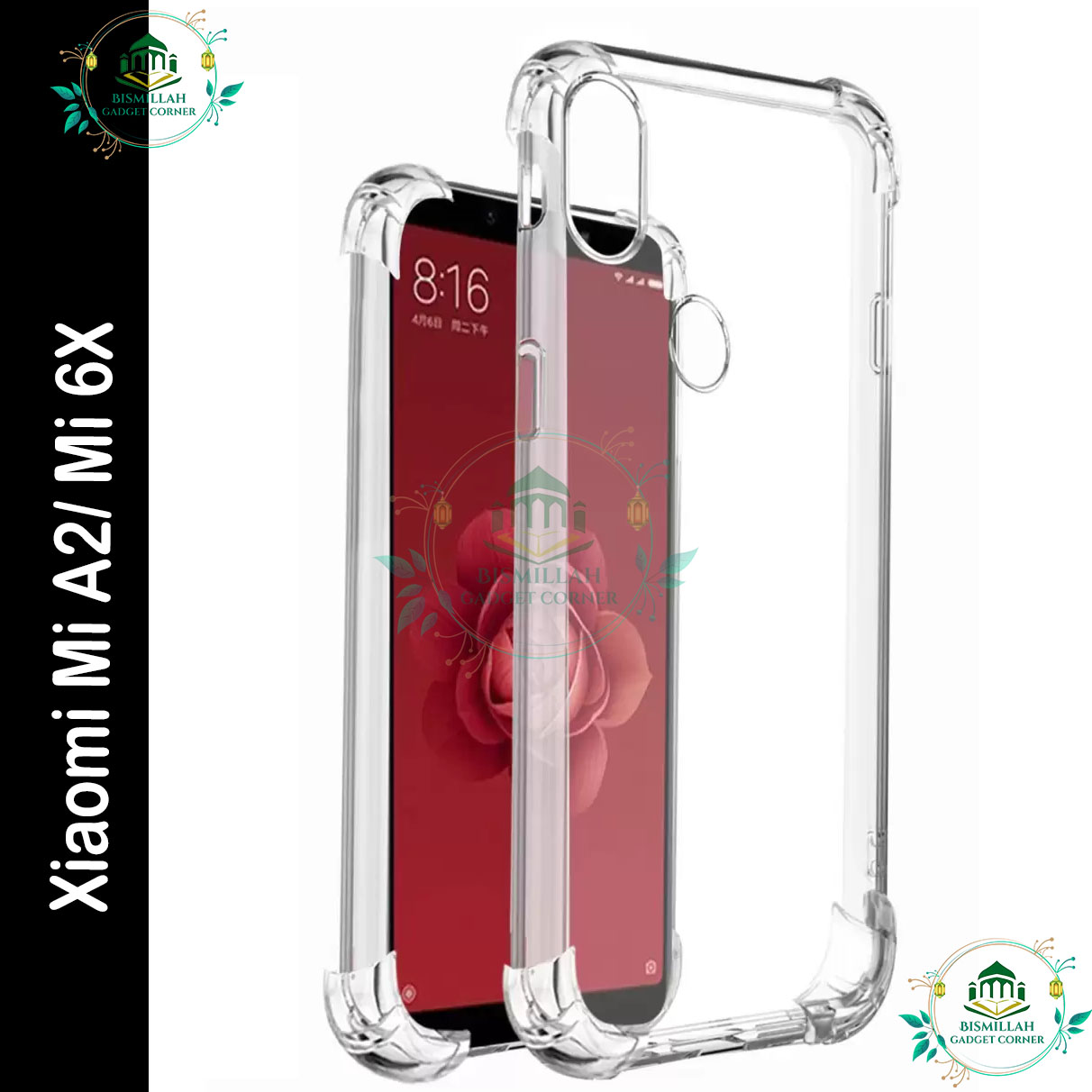 Transparent back cover For Xiaomi Mi A2 / Mi 6X Luxury transparent Protect Back Cover Soft Case Silicone Phone Cases Price in Bangladesh - Mobile.com.bd