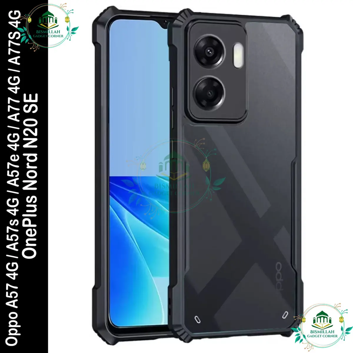 Xundd Back Cover for Oppo A57 4G / Oppo A57s 4G / Oppo A57e 4G / Oppo A77 4G / Oppo A77S 4G / OnePlus Nord N20 SE Transparent Hybrid Hard PC Back Bumper