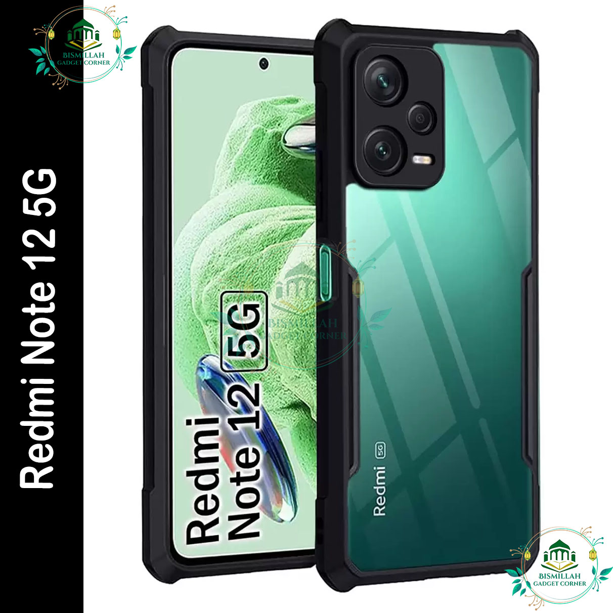 Original Xundd Back Cover for Redmi Note 12 5G Transparent Hybrid Hard PC Back Bumper Silicone Phone Cases Price in Bangladesh - Mobile.com.bd