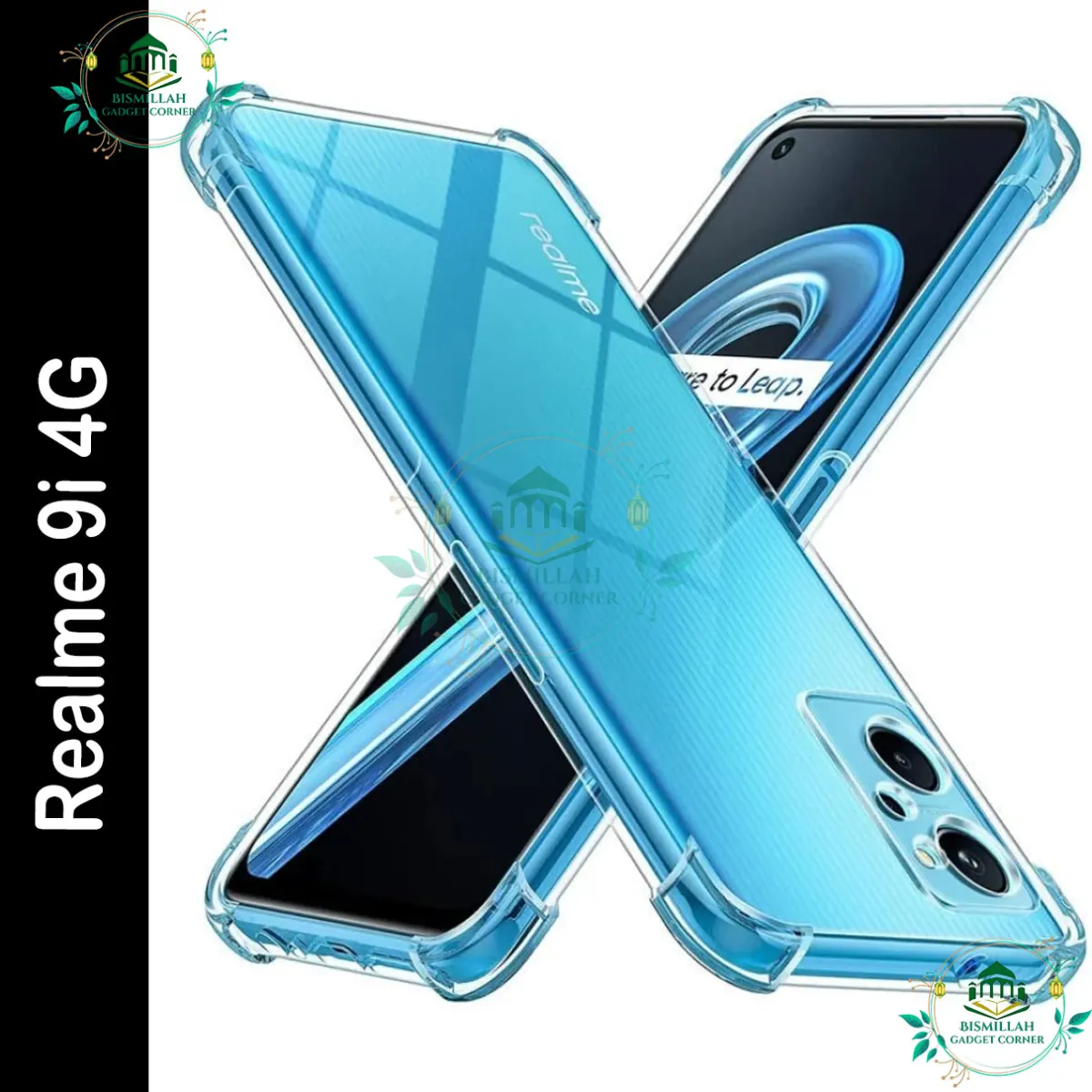 Transparent back cover For Realme 9i 4G Luxury transparent Protect Back Cover Soft Case