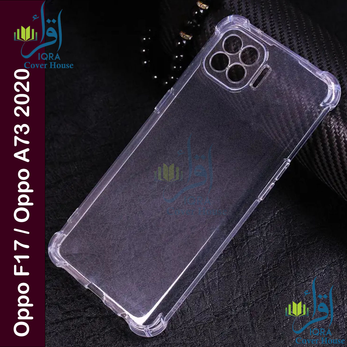 Transparent back cover For  Oppo F17 / Oppo A73 2020 Luxury transparent Protect Back Cover Soft Case Silicone Phone Cases Price in Bangladesh - Mobile.com.bd