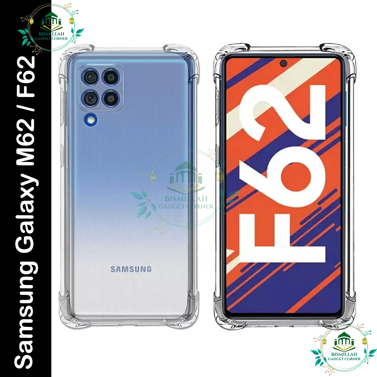 Transparent back cover For Samsung Galaxy M62 / Samsung Galaxy F62 Luxury transparent Protect Back Cover Soft Case Silicone Phone Cases Price in Bangladesh - Mobile.com.bd