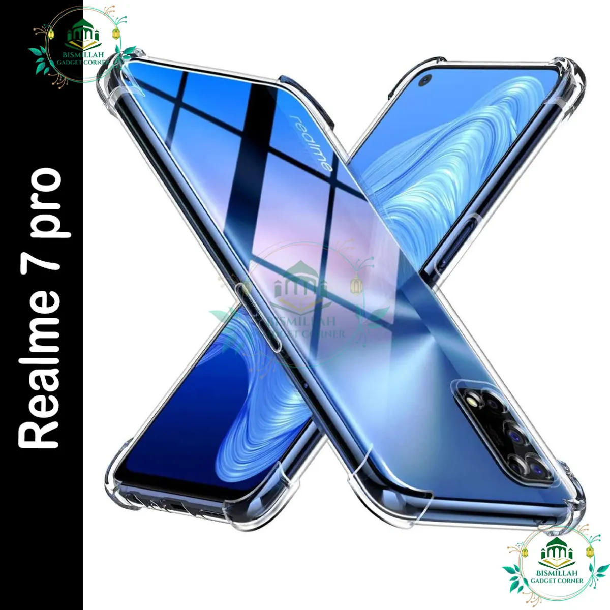 Transparent back cover For Realme 7 pro Luxury transparent Protect Back Cover Soft Case