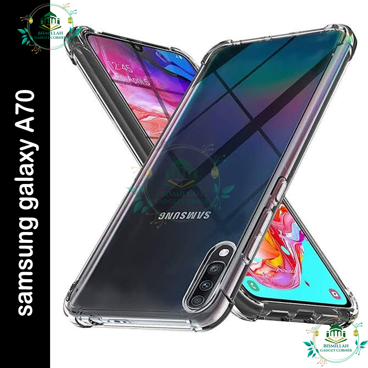 Transparent back cover For Samsung Galaxy A70 / Samsung Galaxy A70s Luxury transparent Protect Back Cover Soft Case Silicone Phone Cases Price in Bangladesh - Mobile.com.bd