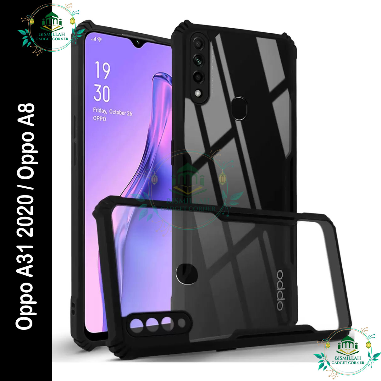 Original Xundd Back Cover for Oppo A31 2020 / Oppo A8 Transparent Hybrid Hard PC Back Bumper Silicone Phone Cases Price in Bangladesh - Mobile.com.bd