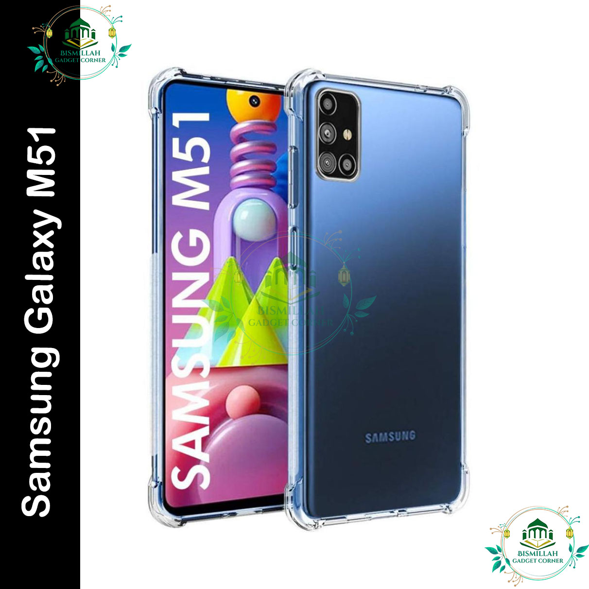 Transparent back cover For Samsung Galaxy M51 Luxury transparent Protect Back Cover Soft Case Silicone Phone Cases Price in Bangladesh - Mobile.com.bd