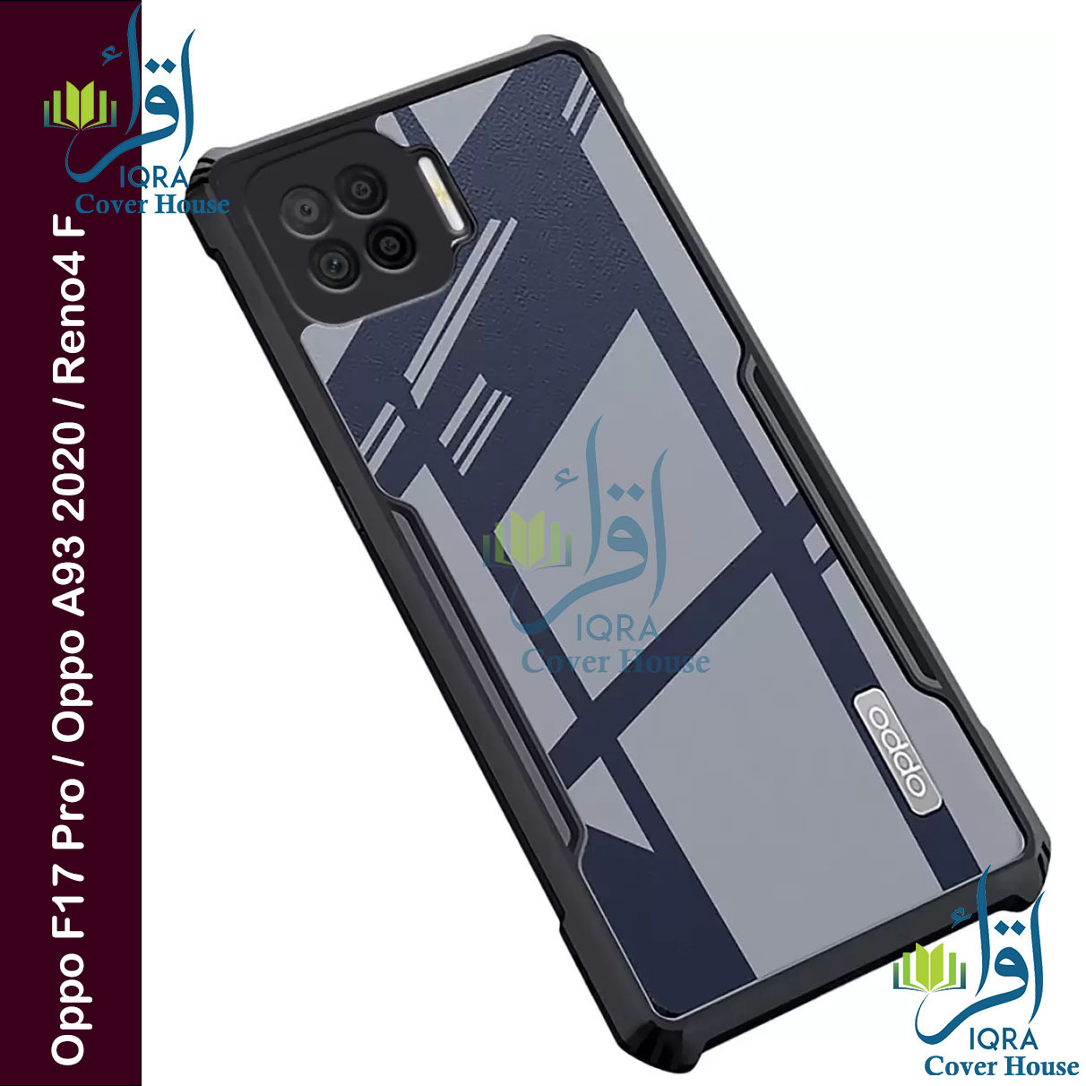 Original Xundd Back Cover for Oppo F17 Pro / Oppo A93 2020 / Oppo Reno4 F Transparent Hybrid Hard PC Back Bumper Silicone Phone Cases Price in Bangladesh - Mobile.com.bd